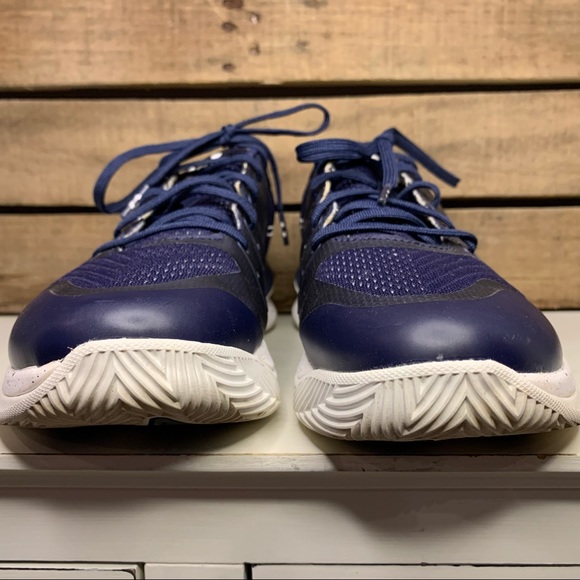 Under Armour Block City Volleyball Shoe Navy White Size 8 - Picture 6 of 13